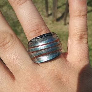 Glass ring size 9